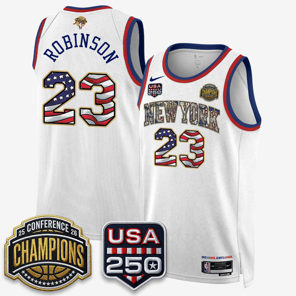 NYK 2026 NBA Eastern Conference Champions x Fourth of July Vapor Jersey - Stitched