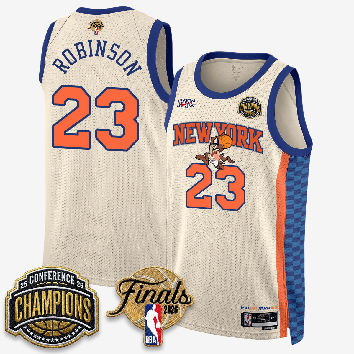 NYK 2026 NBA Eastern Conference Champions x Looney Tunes Vapor Jersey V2- Stitched