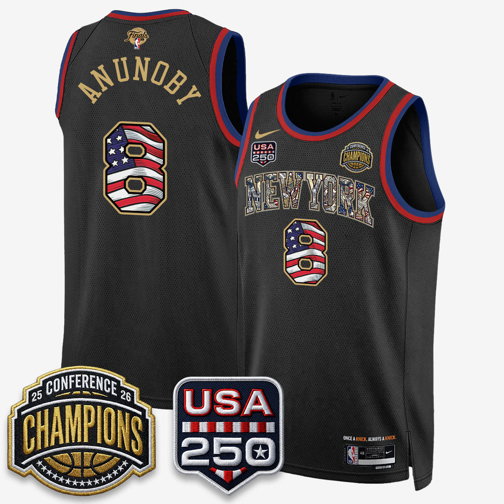 NYK 2026 NBA Eastern Conference Champions x Fourth of July Vapor Jersey - Stitched