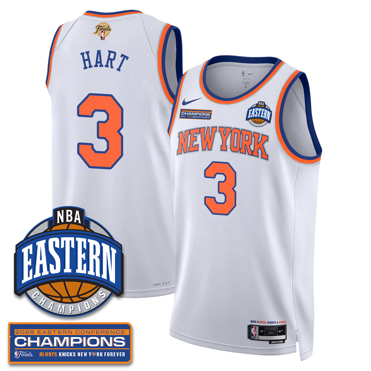 NYK 2026 NBA Eastern Conference Champions Vapor Jersey - Stitched