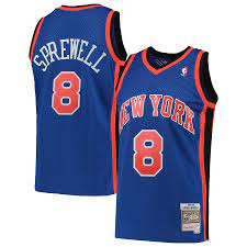 New York Knicks Latrell Sprewell Blue 1998-99 Hardwood Classics Swingman Jersey