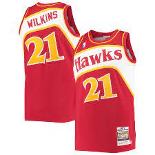 Atlanta Hawks Dominique Wilkins Red 1986-87 Hardwood Classics Swingman Jersey