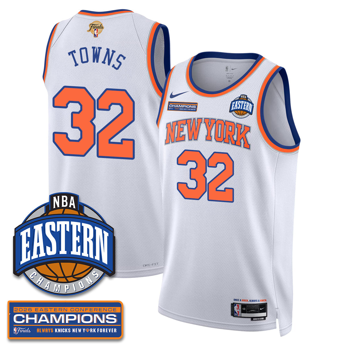 NYK 2026 NBA Eastern Conference Champions Vapor Jersey - Stitched