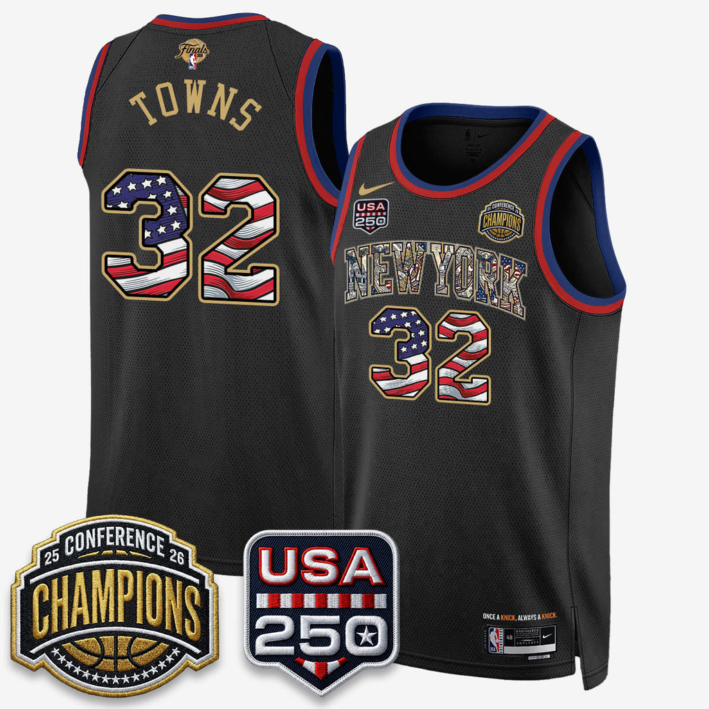 NYK 2026 NBA Eastern Conference Champions x Fourth of July Vapor Jersey - Stitched