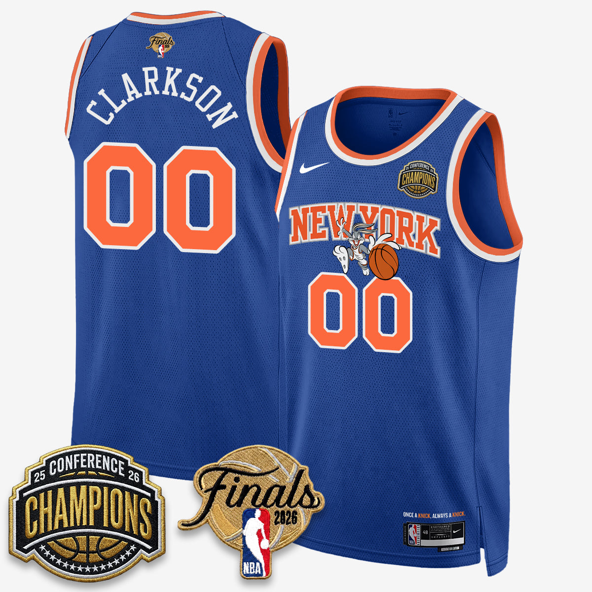 NYK 2026 NBA Eastern Conference Champions x Looney Tunes Vapor Jersey V2- Stitched