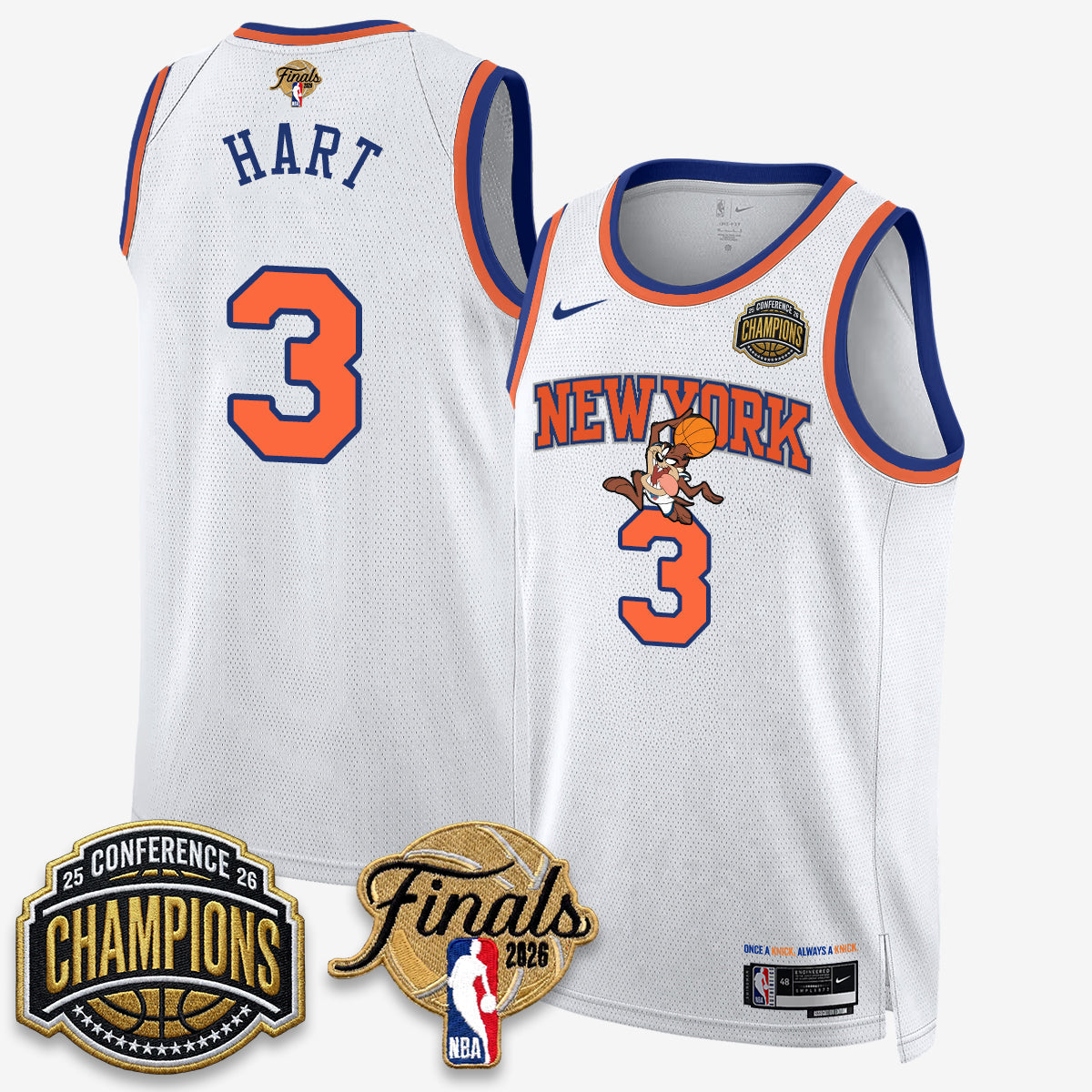 NYK 2026 NBA Eastern Conference Champions x Taz Vapor Jersey - Stitched