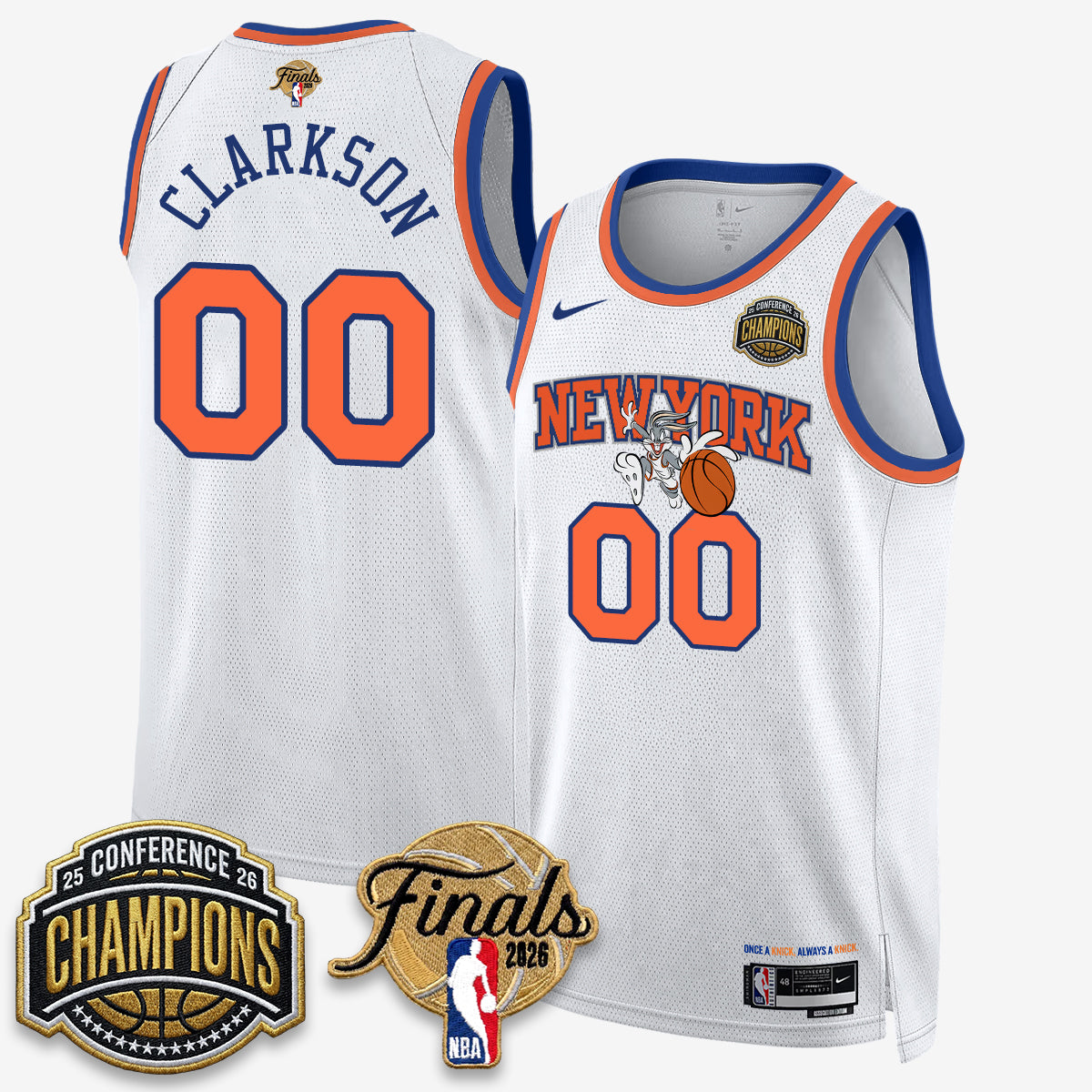 NYK 2026 NBA Eastern Conference Champions x Looney Tunes Vapor Jersey V2- Stitched