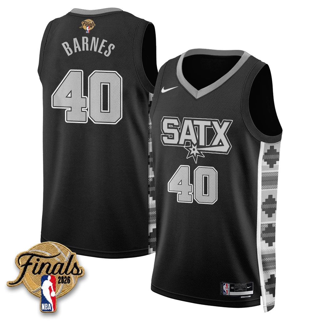 SAS 2026 NBA Western Conference Champions Vapor Jersey V2- Stitched