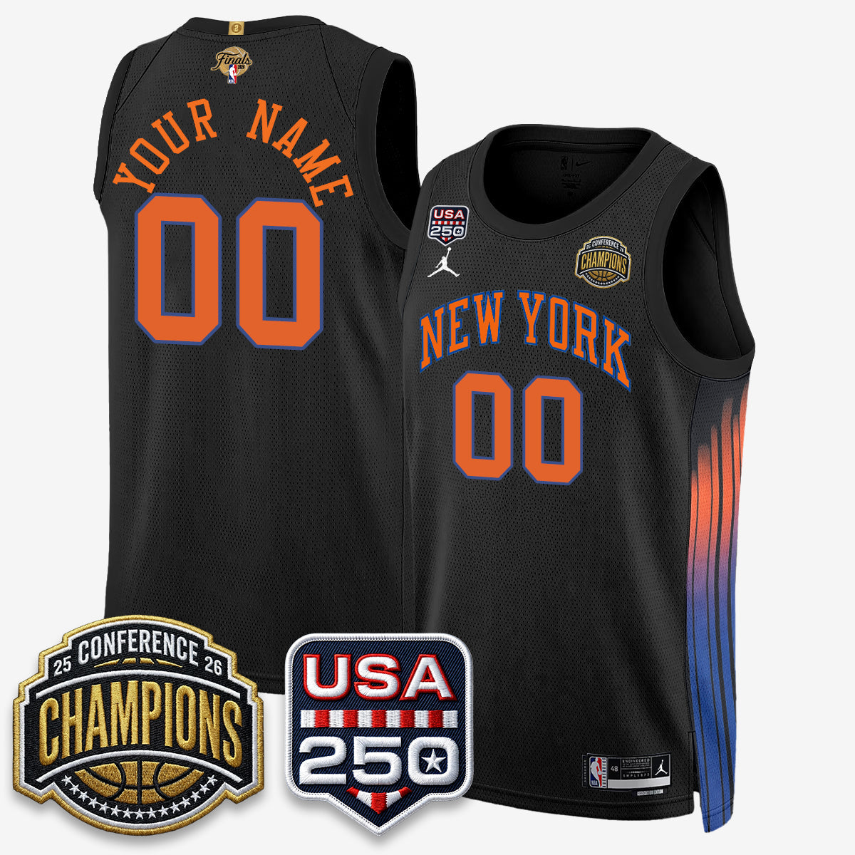 NYK 2026 NBA Eastern Conference Champions City Edition Custom Jersey V2- Stitched