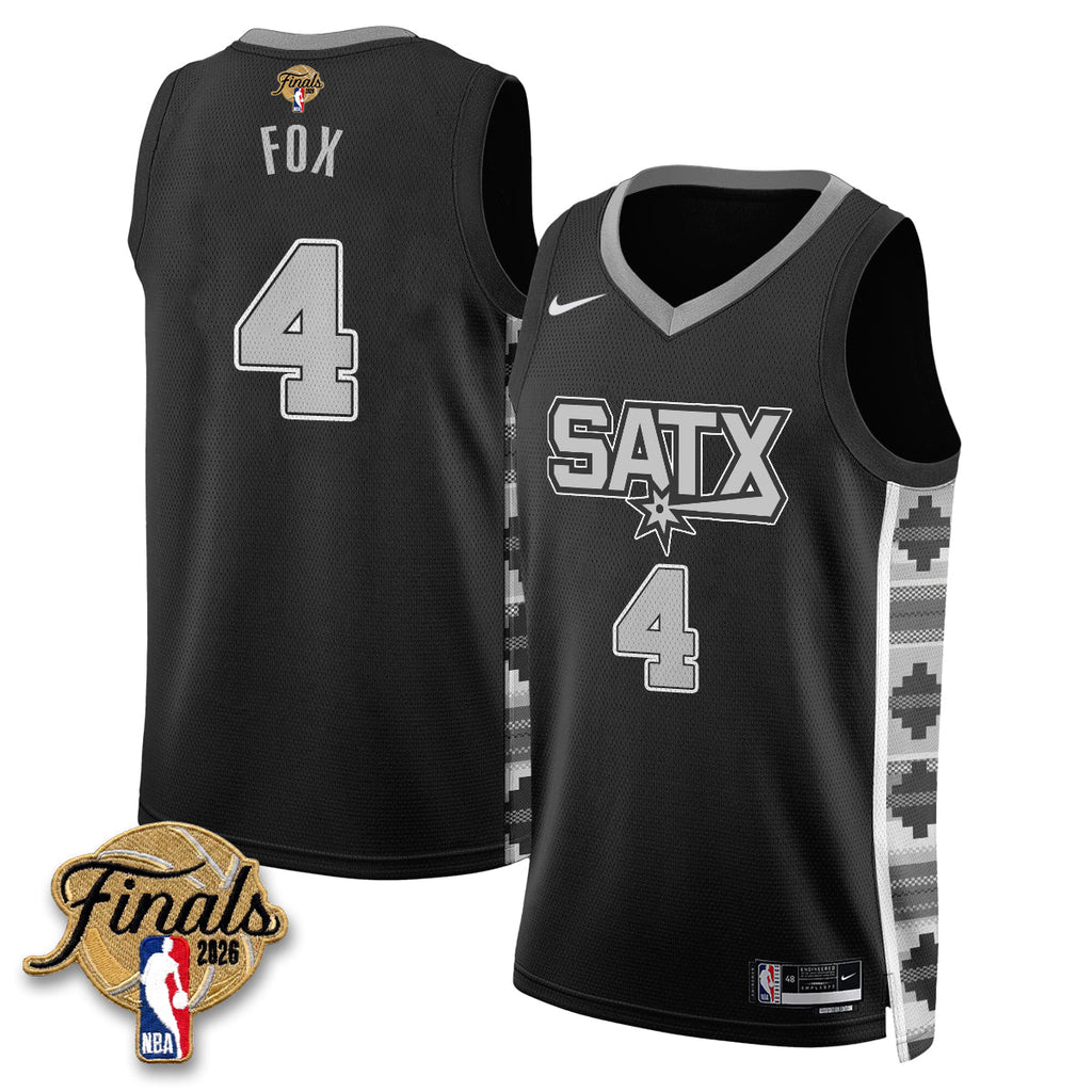 SAS 2026 NBA Western Conference Champions Vapor Jersey V2- Stitched