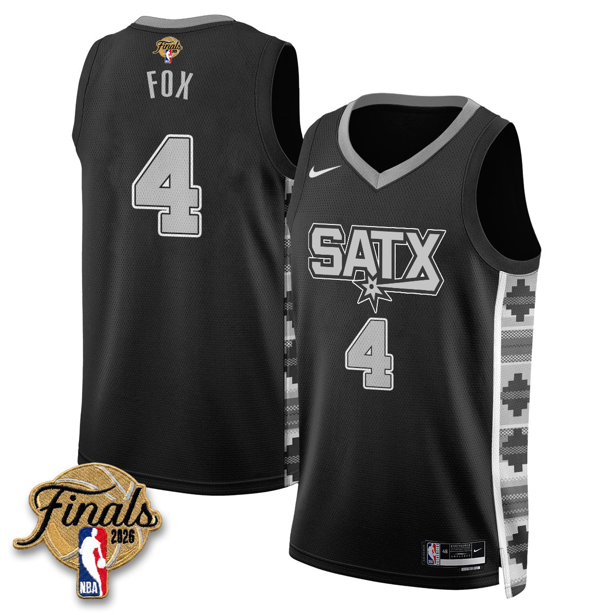 SAS 2026 NBA Western Conference Champions Vapor Jersey V2- Stitched