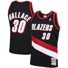 Portland Trail Blazers Rasheed Wallace 1999-00 Mitchell & Ness Black Basketball Jersey