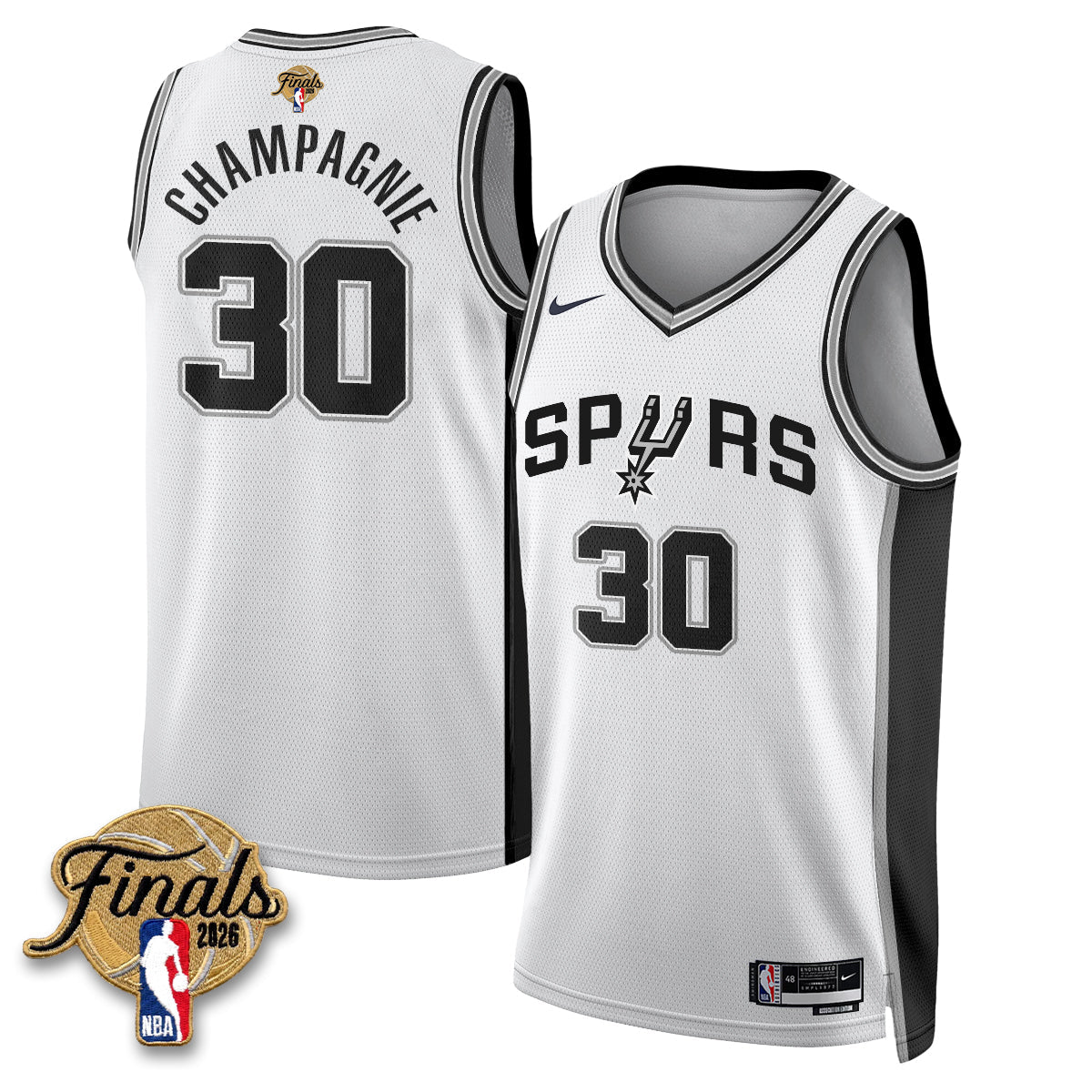 SAS 2026 NBA Western Conference Champions Vapor Jersey V2- Stitched