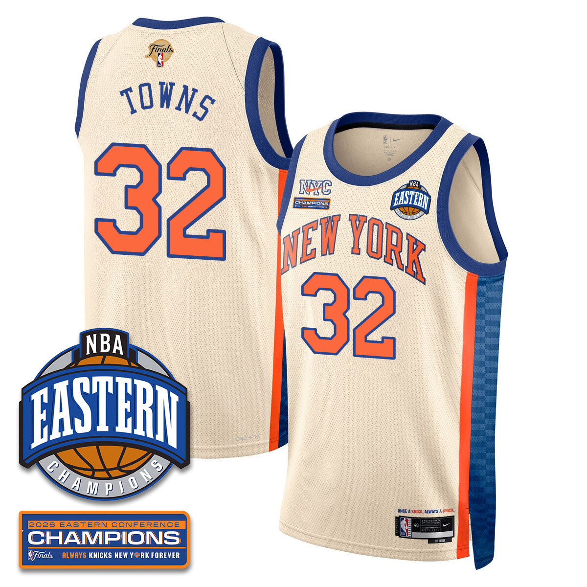 NYK 2026 NBA Eastern Conference Champions City Jersey - Stitched