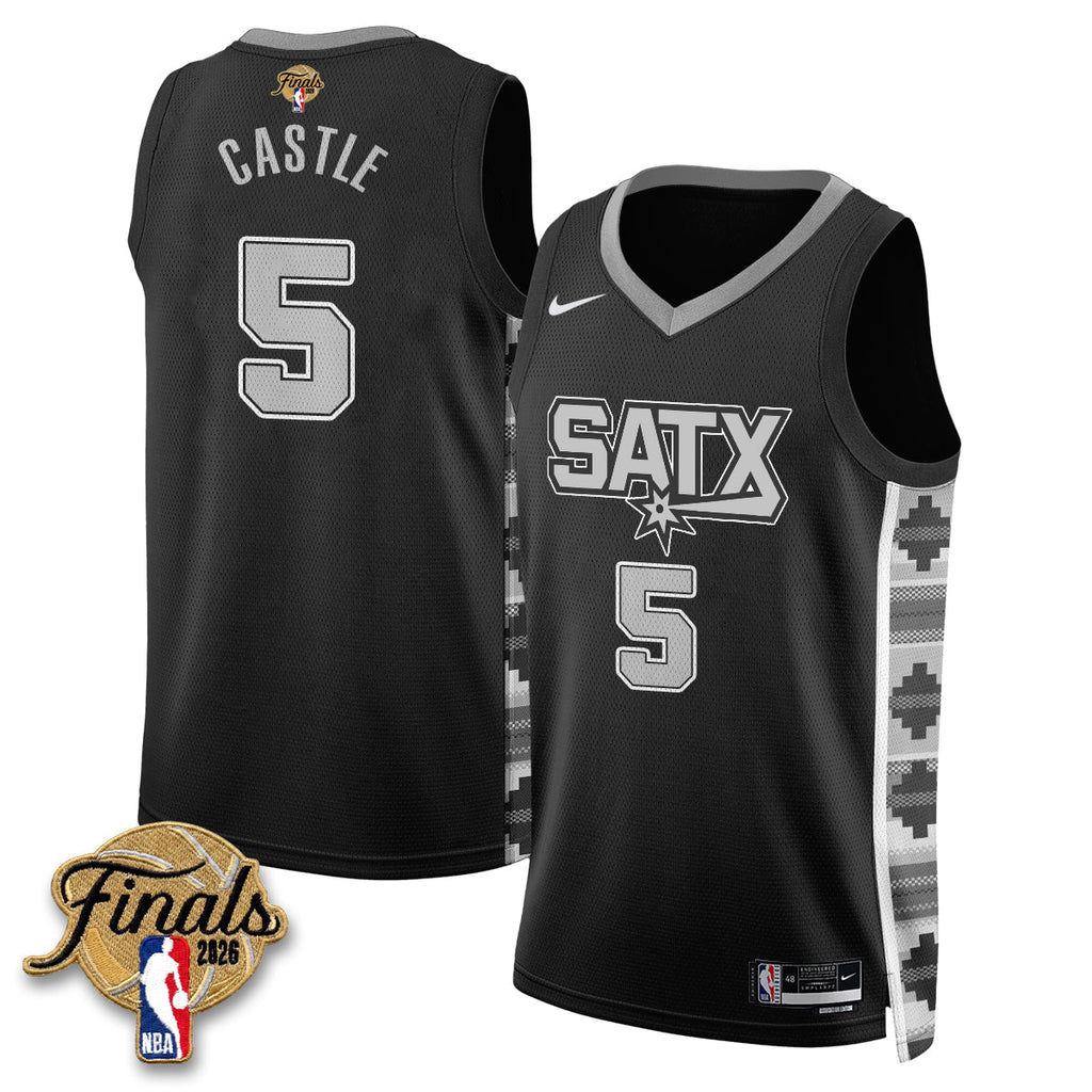 SAS 2026 NBA Western Conference Champions Vapor Jersey V2- Stitched