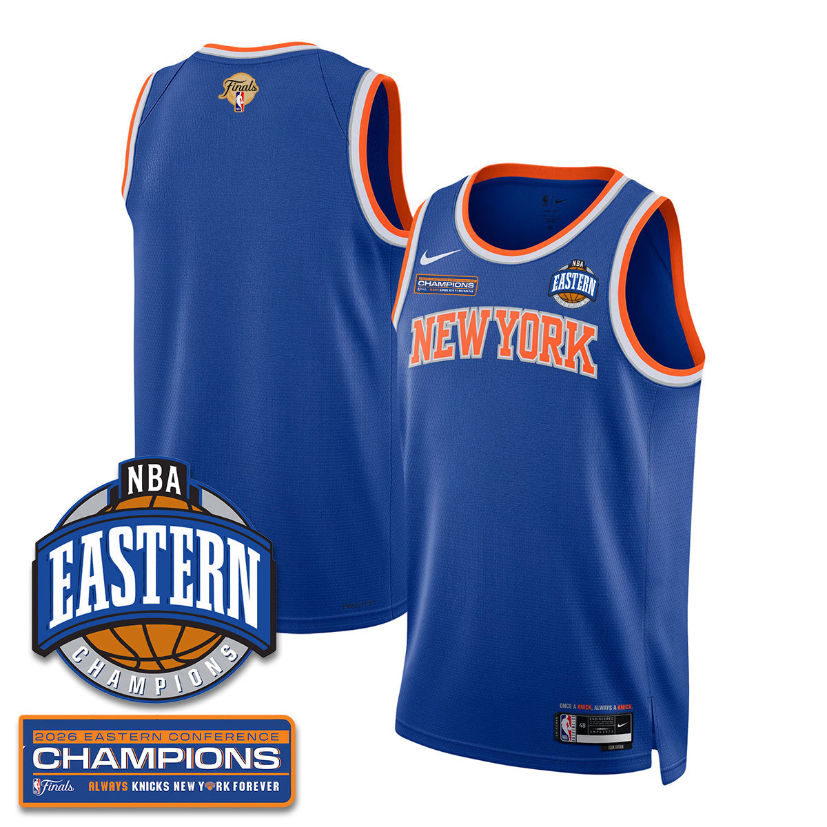 NYK 2026 NBA Eastern Conference Champions Vapor Jersey - Stitched