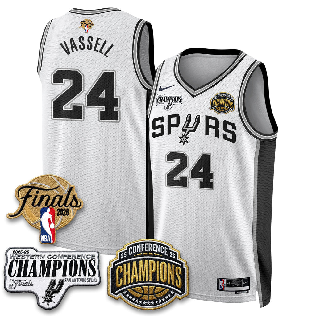 SAS 2026 NBA Western Conference Champions Vapor Jersey - Stitched