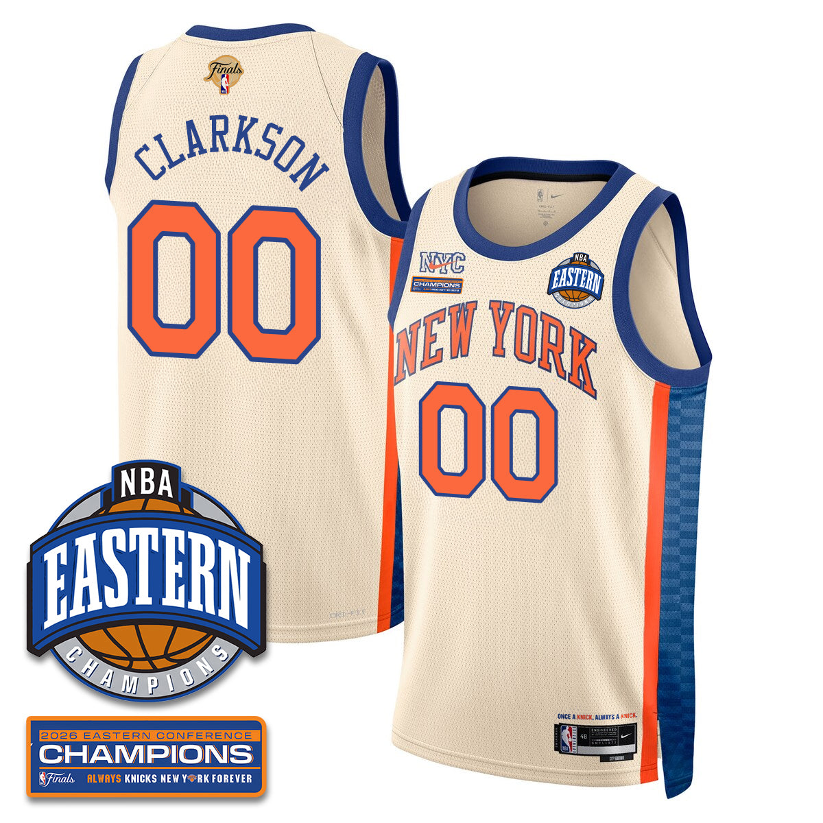 NYK 2026 NBA Eastern Conference Champions Vapor Jersey - Stitched
