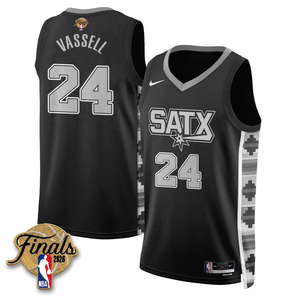 SAS 2026 NBA Western Conference Champions Vapor Jersey V2- Stitched