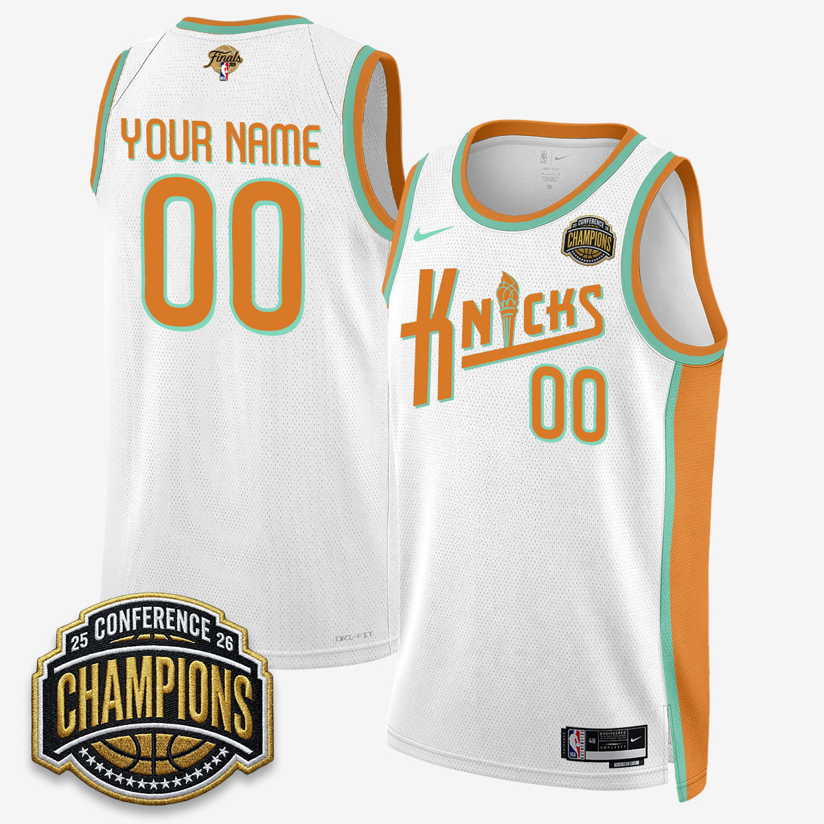 NYK 2026 Eastern Conference Champions Special Edition Custom Jersey V2- Stitched