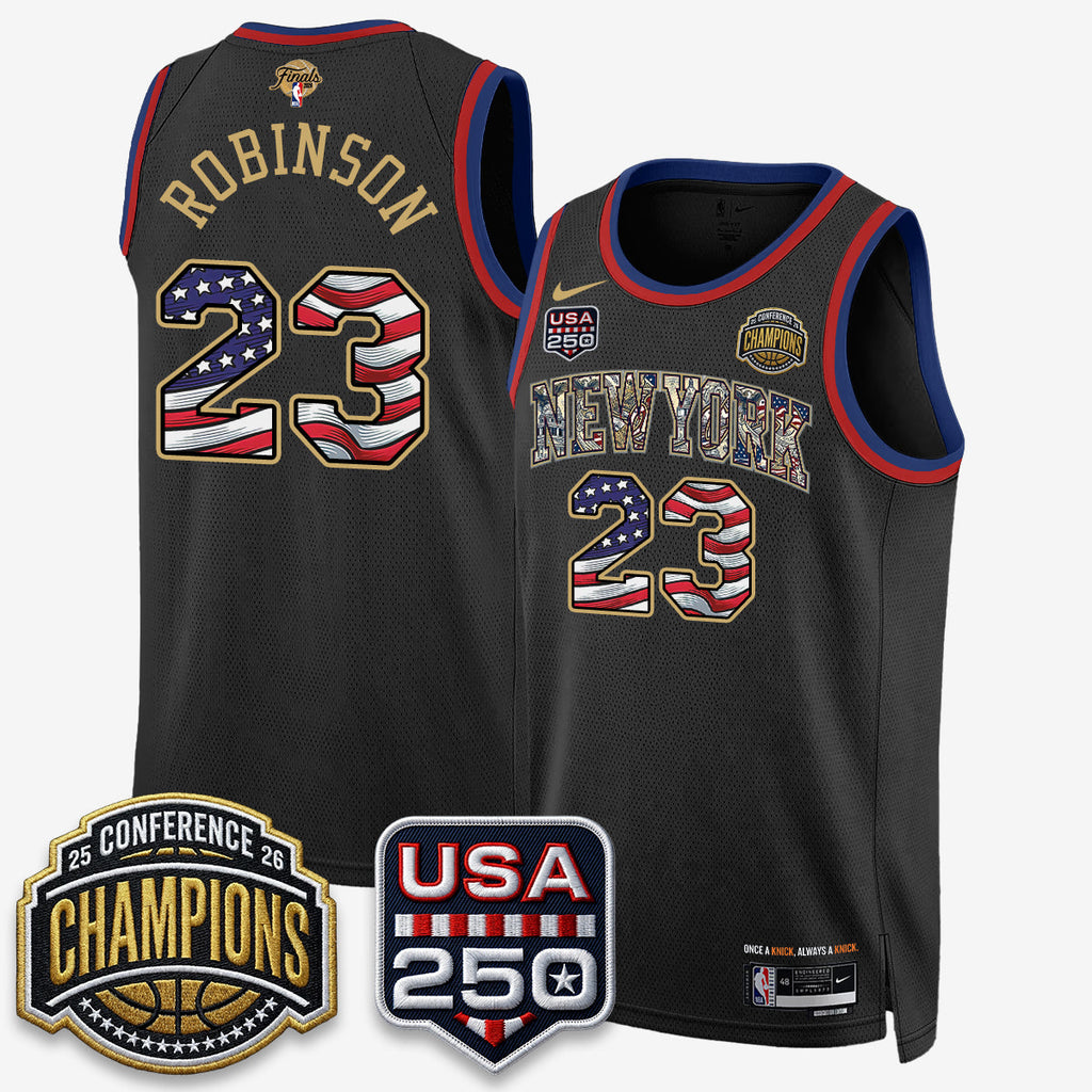 NYK 2026 NBA Eastern Conference Champions x Fourth of July Vapor Jersey - Stitched