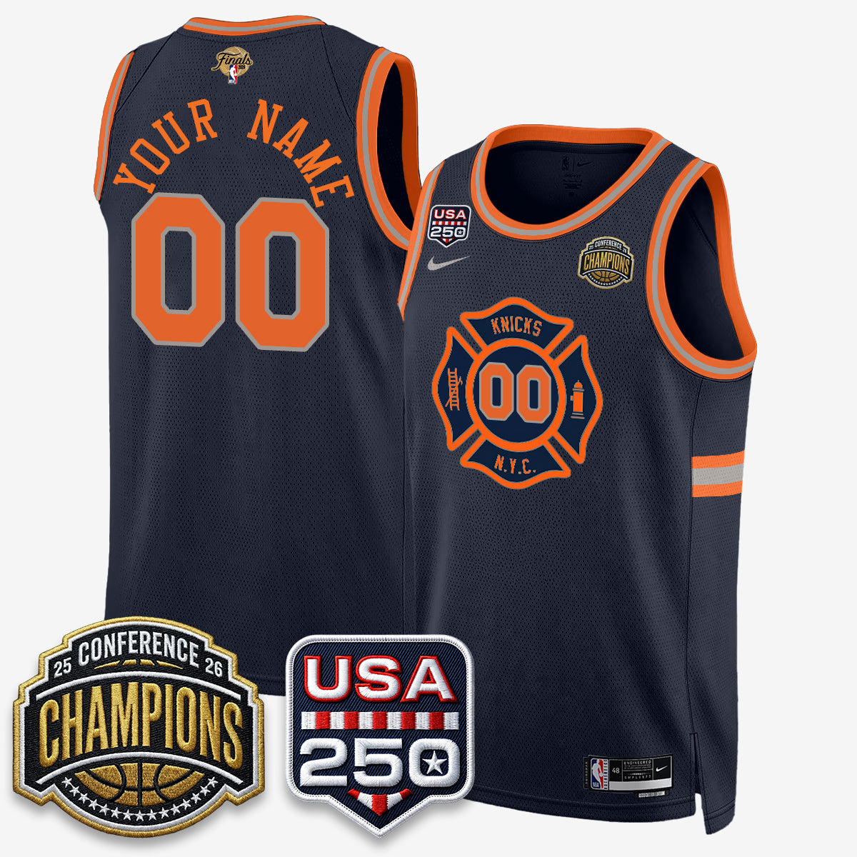 NYK 2026 NBA Eastern Conference Champions City Edition Custom Jersey - Stitched