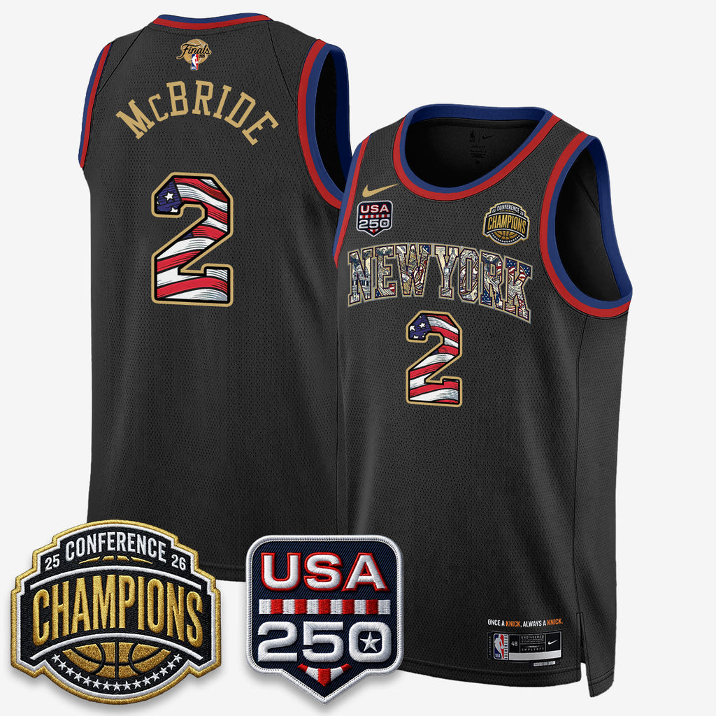 NYK 2026 NBA Eastern Conference Champions x Fourth of July Vapor Jersey - Stitched