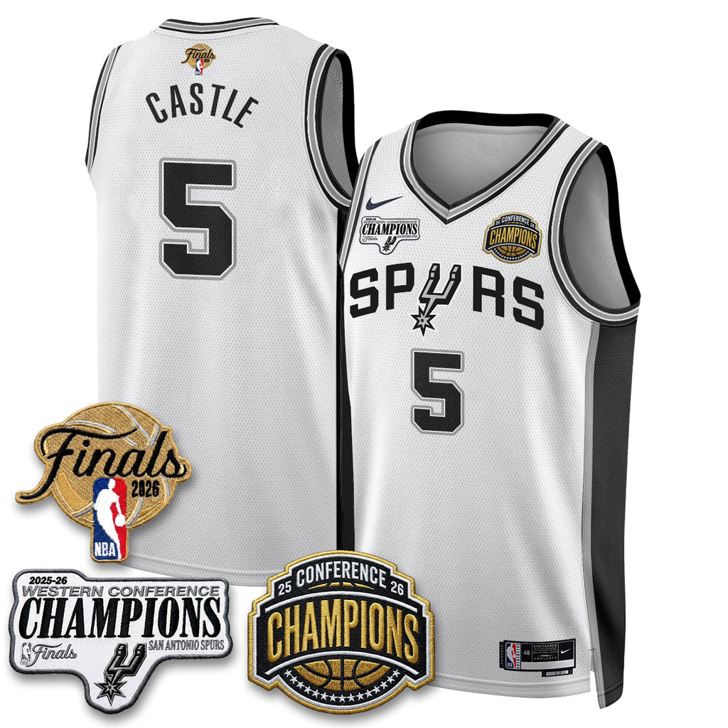SAS 2026 NBA Western Conference Champions Vapor Jersey - Stitched