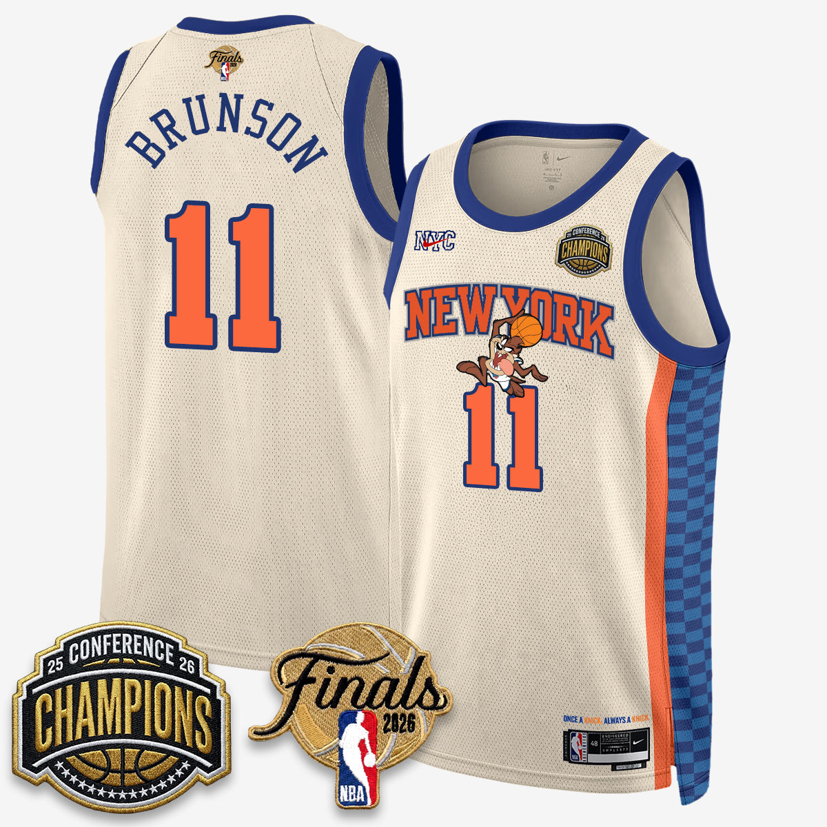 NYK 2026 NBA Eastern Conference Champions x Looney Tunes Vapor Jersey V2- Stitched