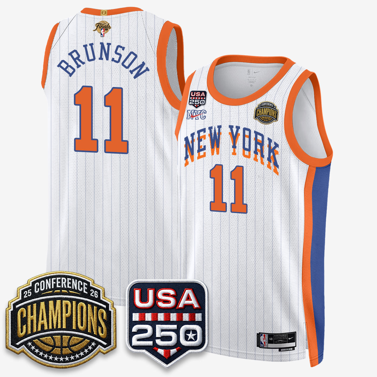 NYK 2026 NBA Eastern Conference Champions City Edition Jersey V2- Stitched (2)
