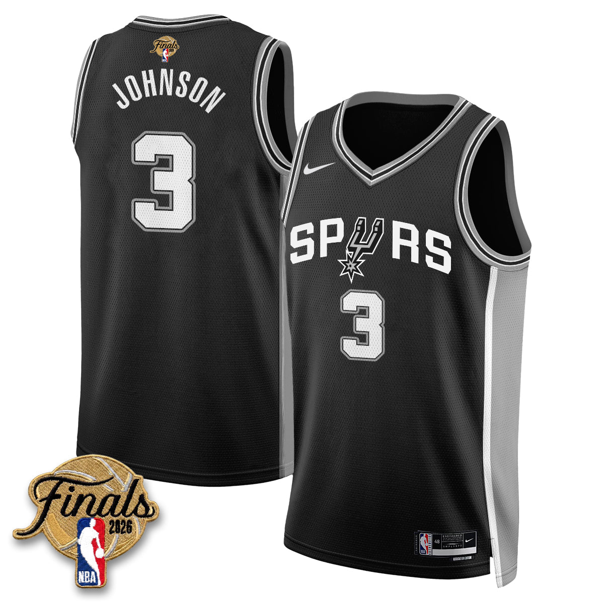 SAS 2026 NBA Western Conference Champions Vapor Jersey V2- Stitched