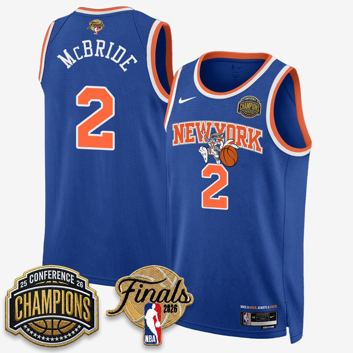 NYK 2026 NBA Eastern Conference Champions x Looney Tunes Vapor Jersey V2- Stitched