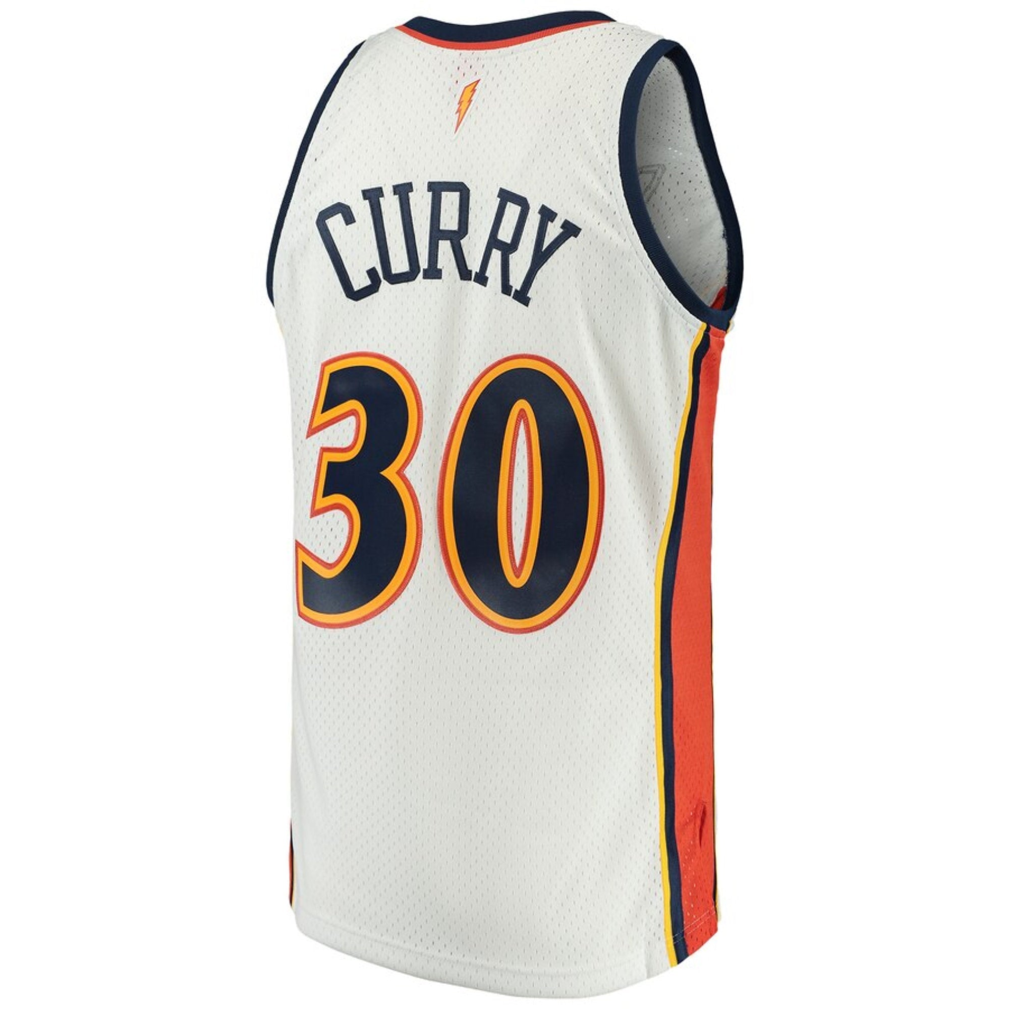 Men's Stephen Curry Golden State Warriors White 2009-2010 Hardwood Classics Mitchell & Ness Swingman Jersey