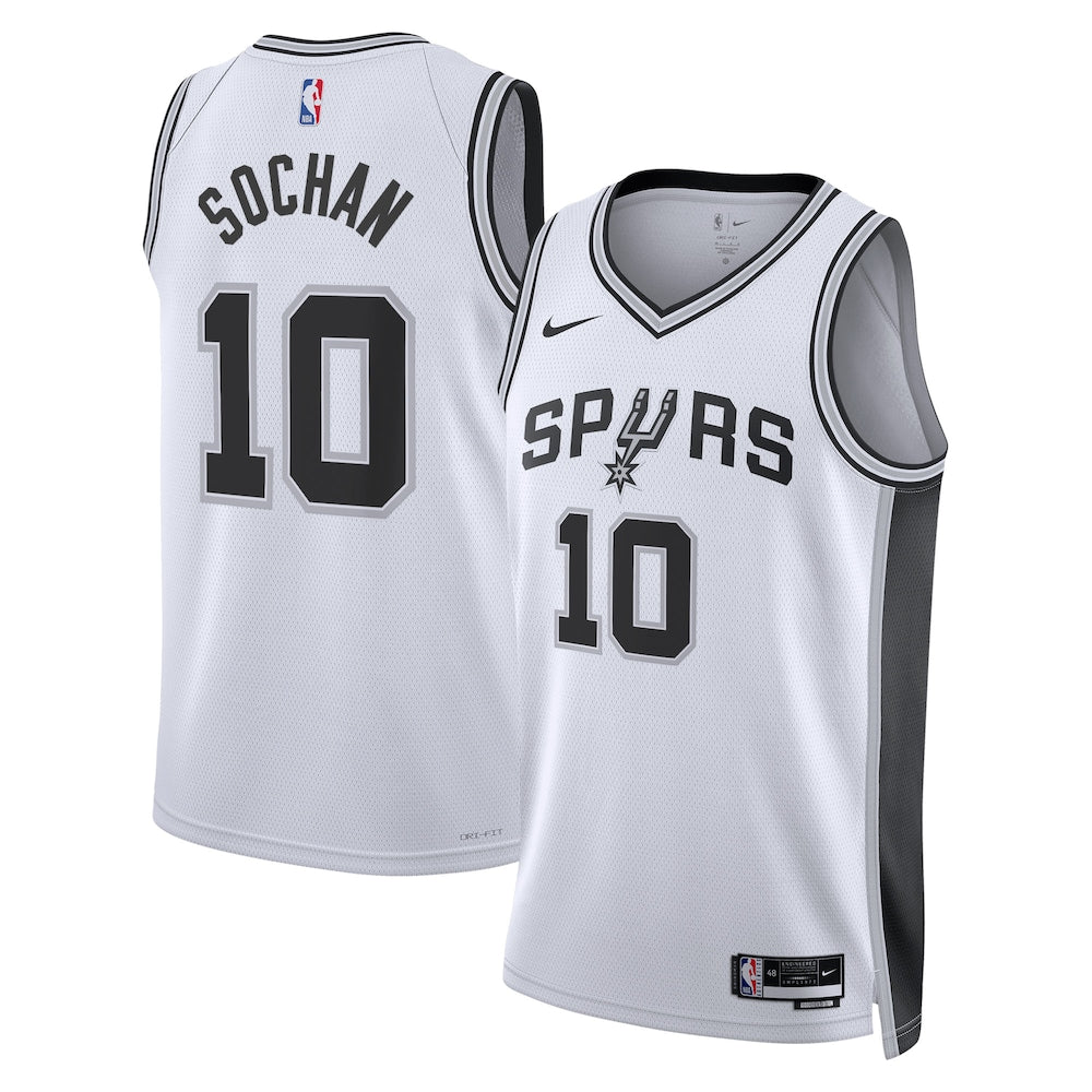 San Antonio Spurs Association Edition Swingman Jersey White Jeremy Sochan Unisex | RTJ13376