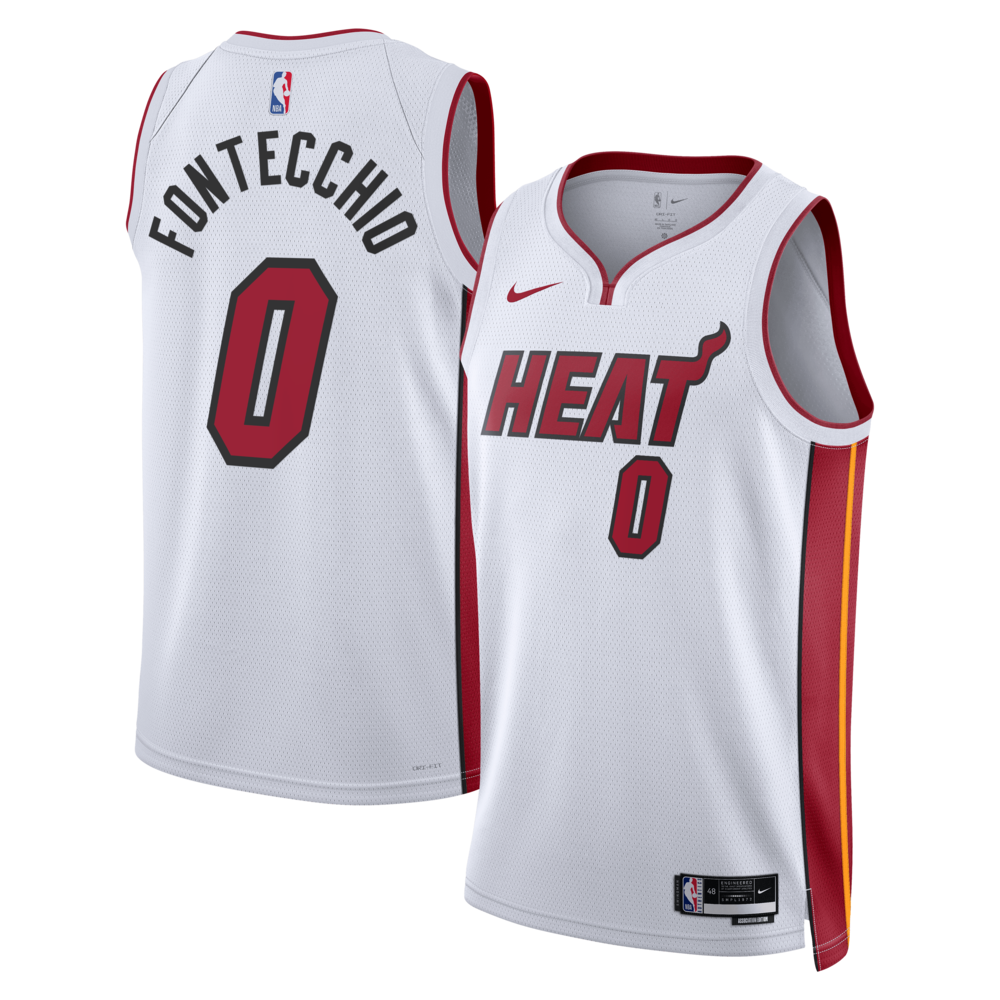 Miami Heat Association Edition Swingman Jersey White Simone Fontecchio Unisex | RTJ13337