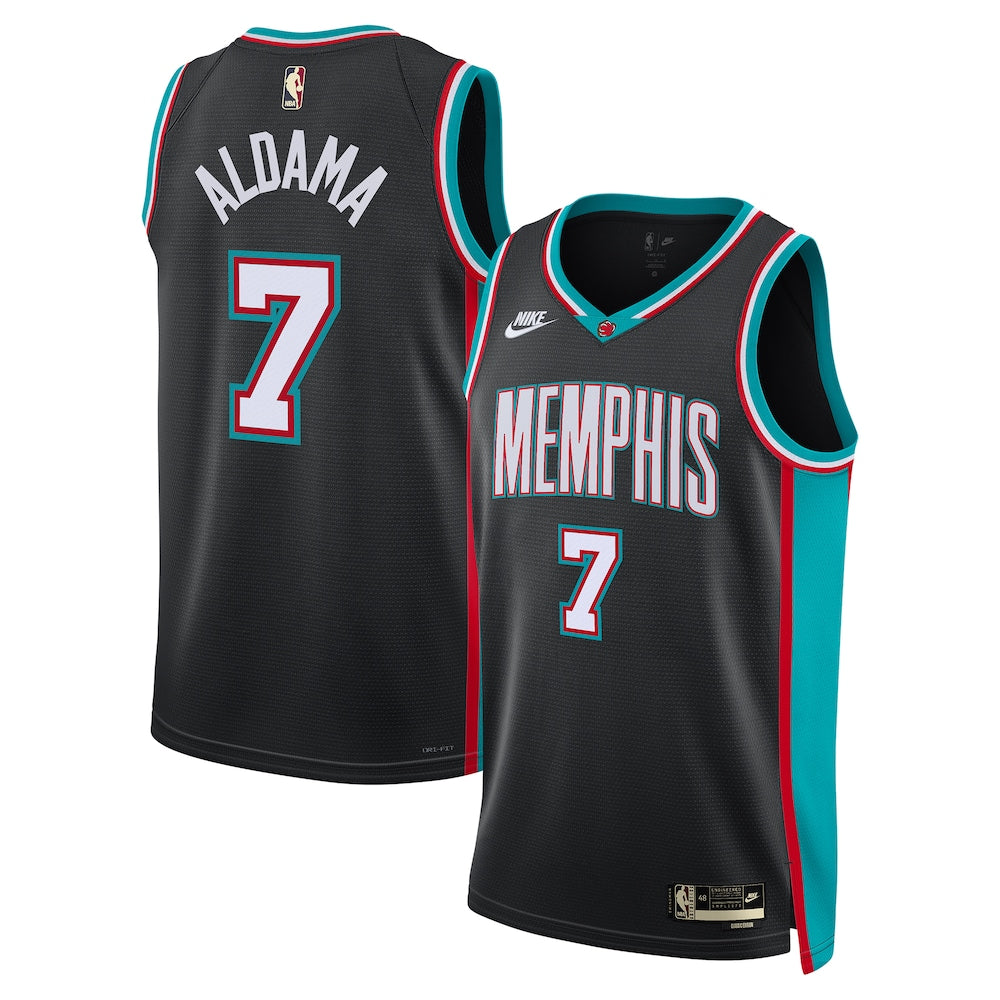 Memphis Grizzlies Classic Edition Jersey Black Santi Aldama Unisex | RTJ13330