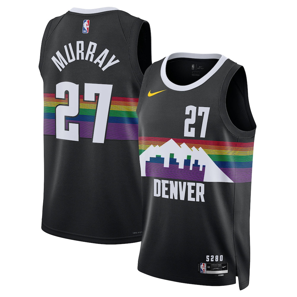 Denver Nuggets 202526 City Edition Swingman Jersey Black Jamal Murray Unisex | RTJ13315