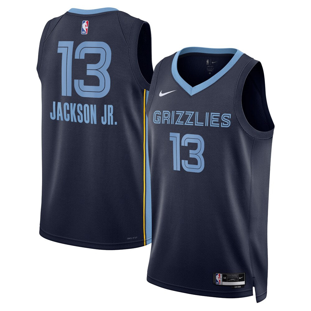 Memphis Grizzlies Icon Edition Swingman Jersey Navy Jaren Jackson Jr Unisex | RTJ13319