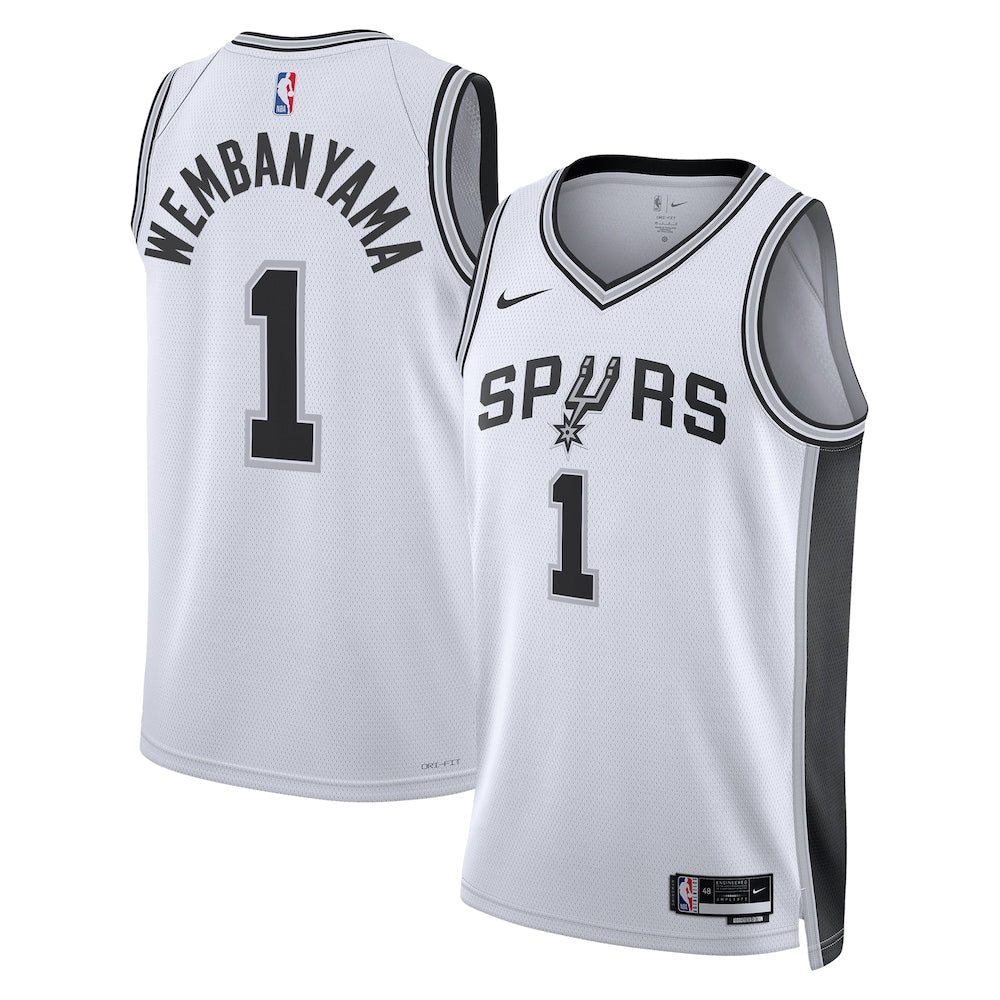 San Antonio Spurs Association Edition Swingman Jersey White Victor Wembanyama Unisex | RTJ13313