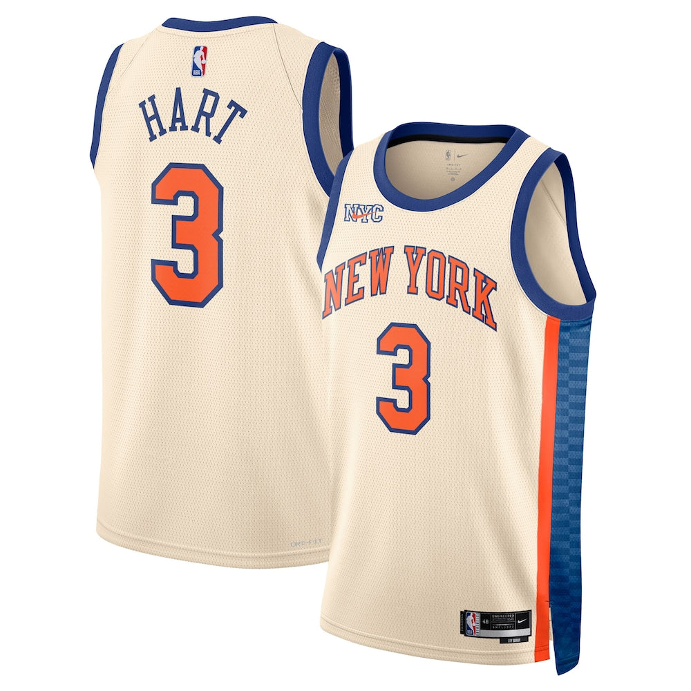 New York Knicks 202526 City Edition Swingman Jersey White Josh Hart Unisex | RTJ13292