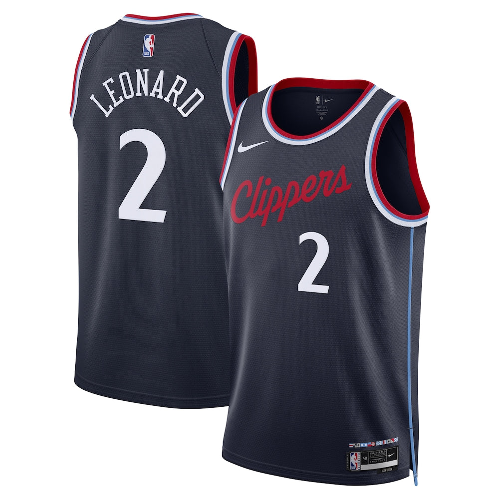 La Clippers Icon Edition Swingman Jersey Navy Kawhi Leonard Unisex | RTJ13288