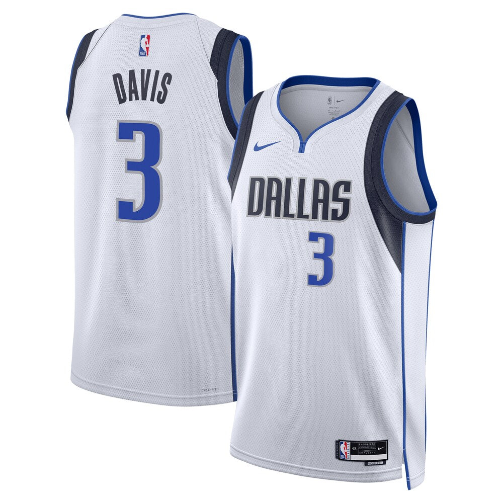Dallas Mavericks Association Edition Swingman Jersey White Anthony Davis Unisex | RTJ13275