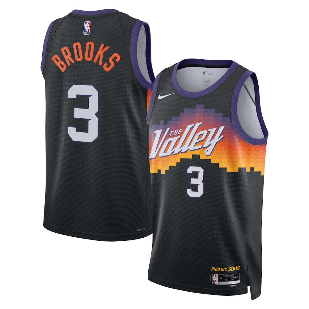 Phoenix Suns 202526 City Edition Swingman Jersey Black Dillon Brooks Unisex | RTJ13281