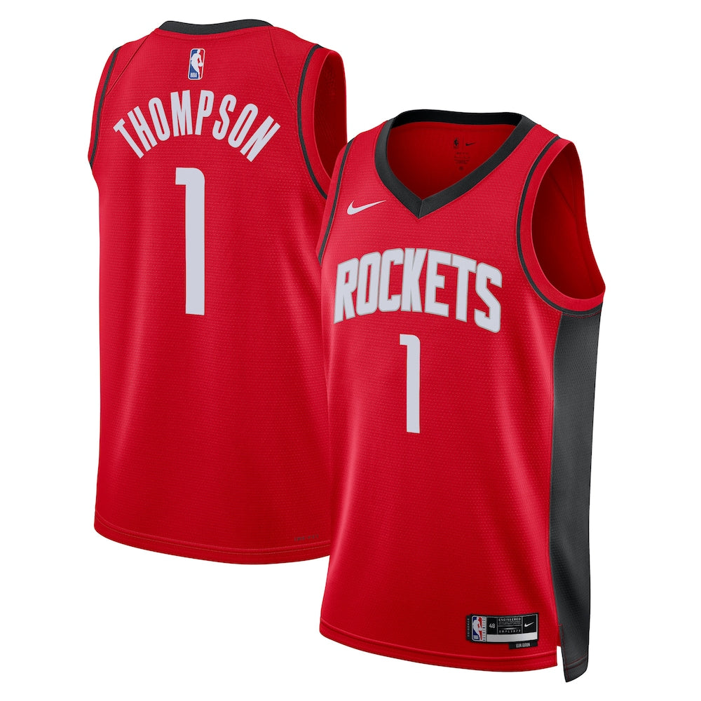 Houston Rockets Icon Edition Swingman Jersey Red Amen Thompson Unisex | RTJ13266