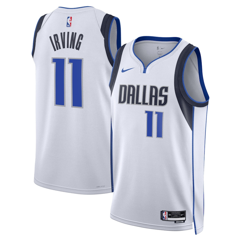 Dallas Mavericks Association Edition Swingman Jersey White Kyrie Irving Unisex | RTJ13252