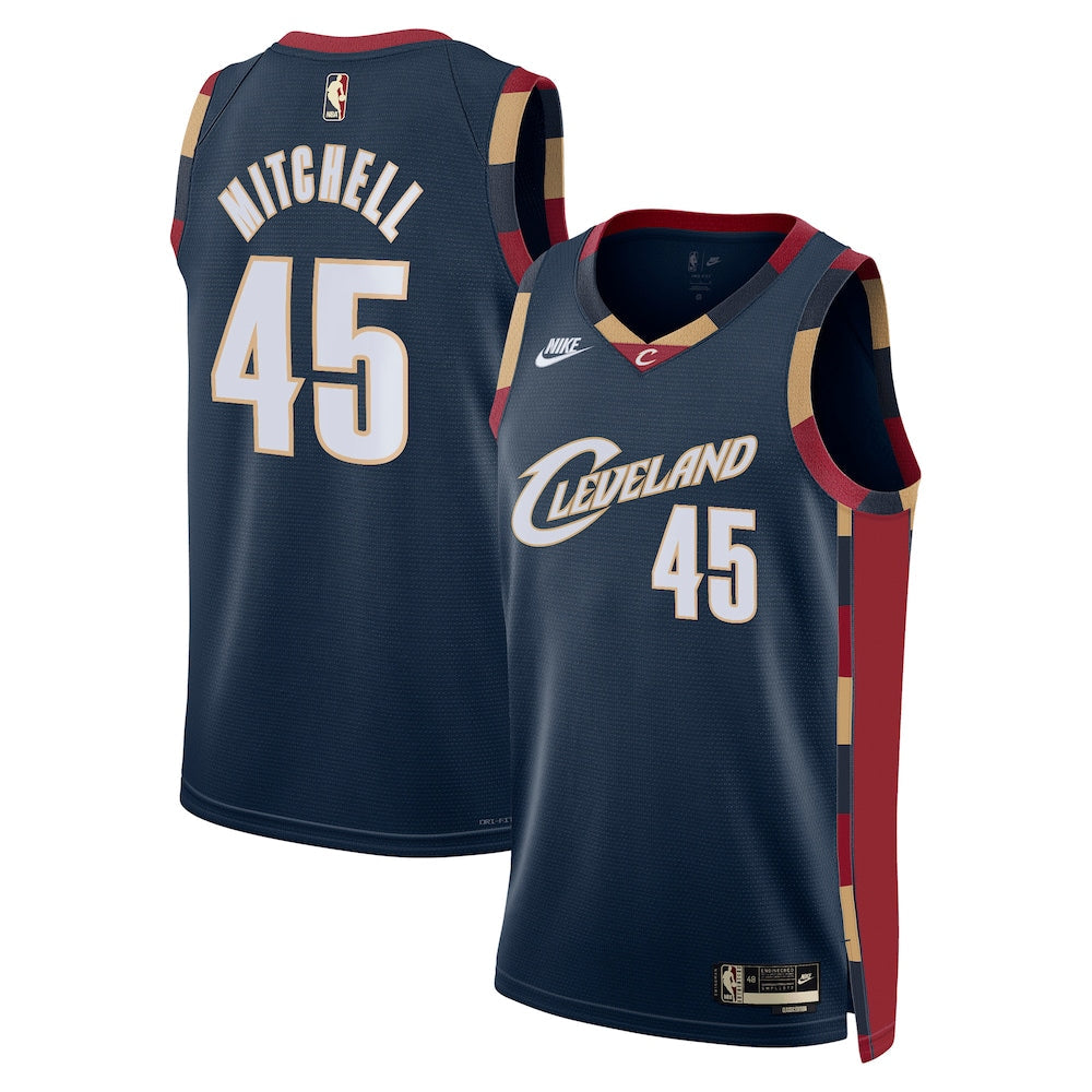 Cleveland Cavaliers Classic Edition Jersey Navy Donovan Mitchell Unisex | RTJ13246