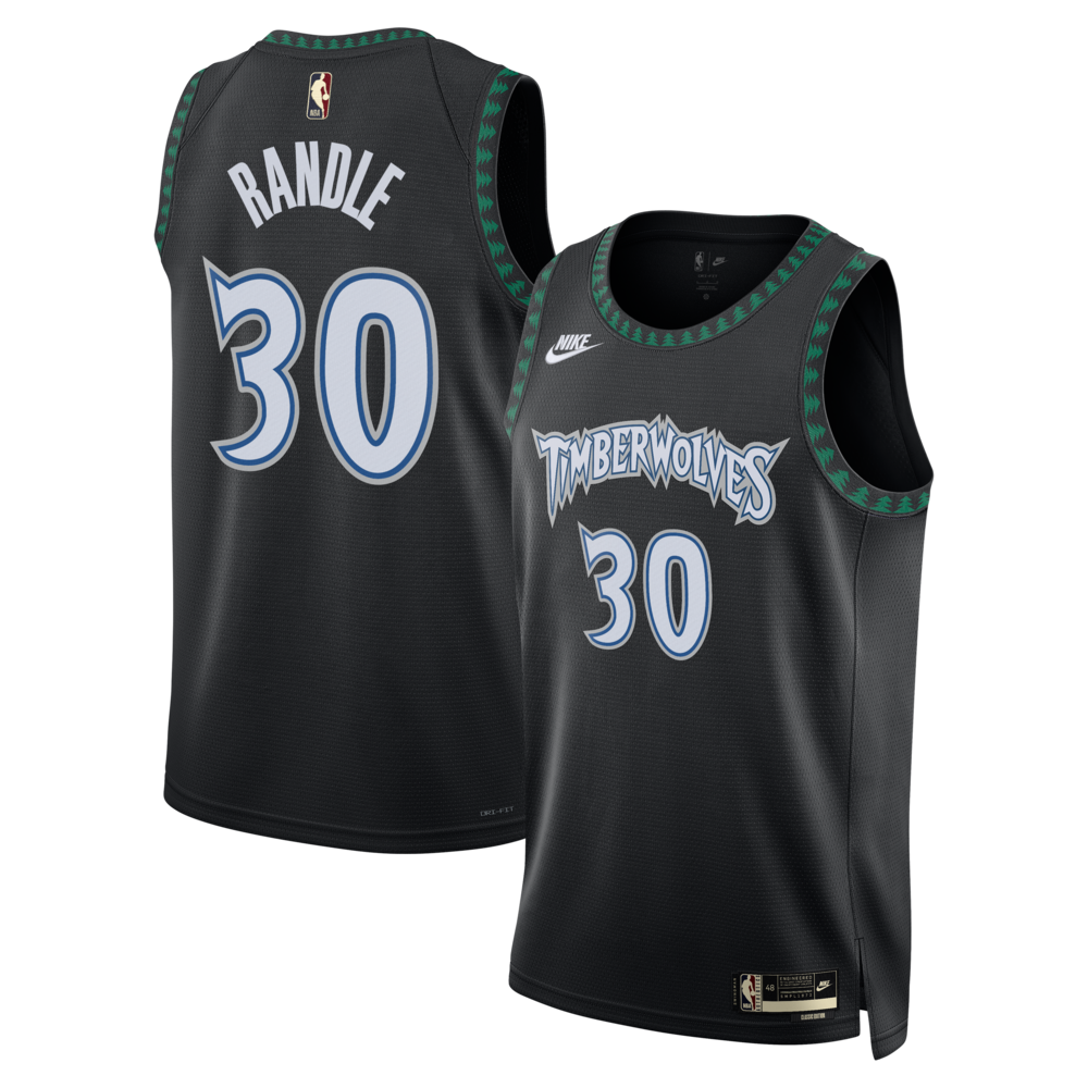 Minnesota Timberwolves Classic Edition Jersey Black Julius Randle Unisex | RTJ13244