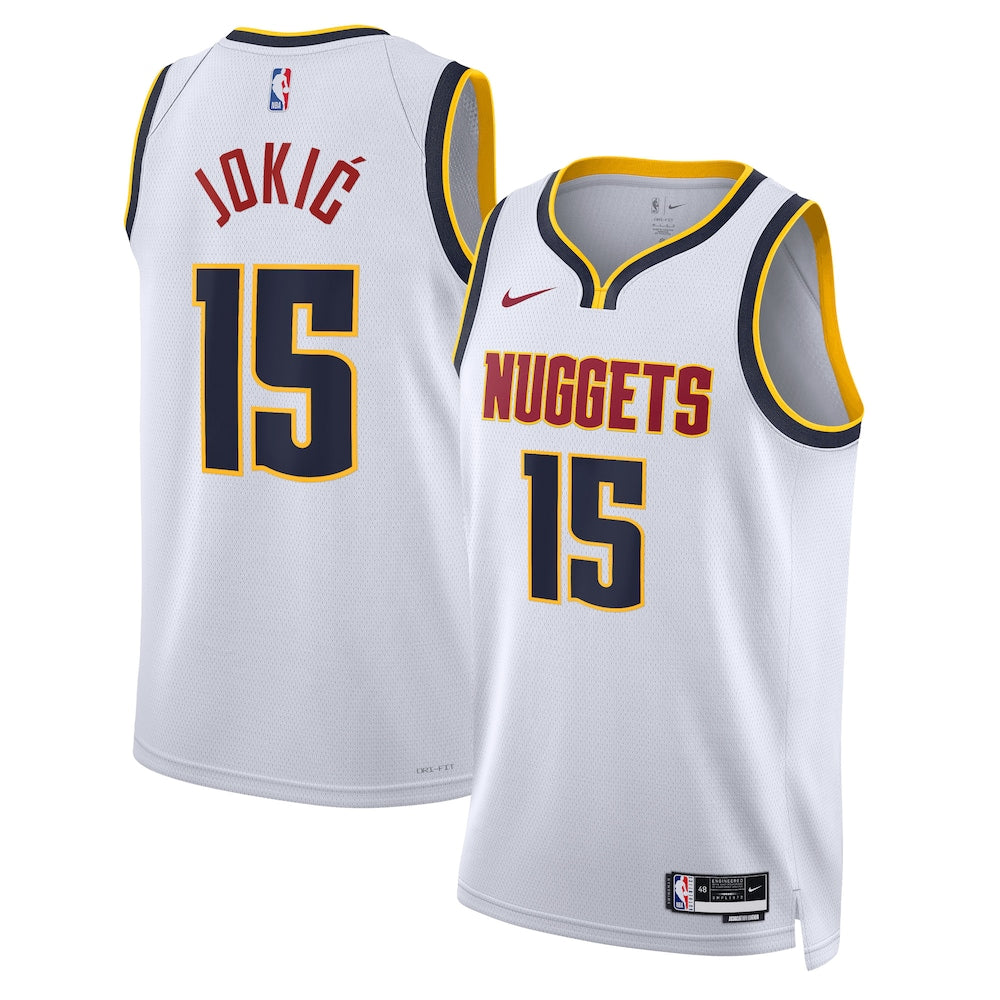 Denver Nuggets Association Edition Swingman Jersey White Nikola Joki Unisex | RTJ13224