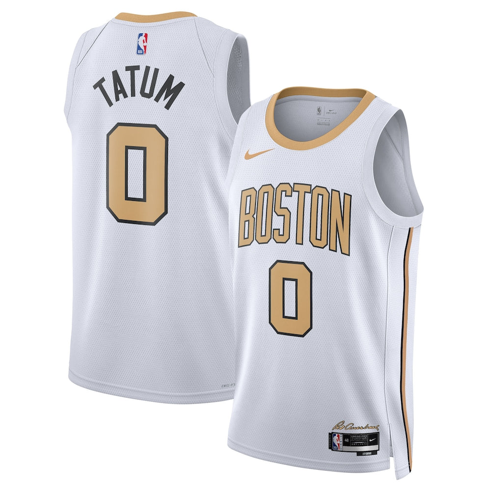 Boston Celtics 202526 City Edition Swingman Jersey White Jayson Tatum Unisex | RTJ13217