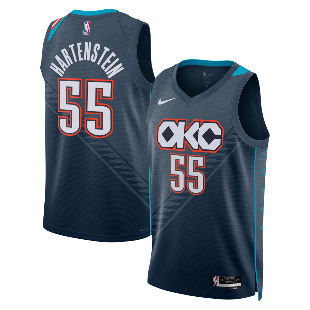Oklahoma City Thunder 202526 City Edition Swingman Jersey Gray Isaiah Hartenstein Unisex | RTJ13202